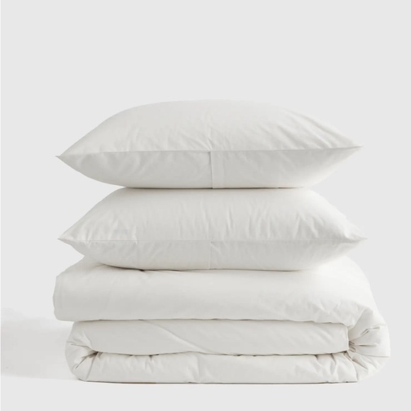 NWOT Quince European Organic Cotton Duvet Cover Set